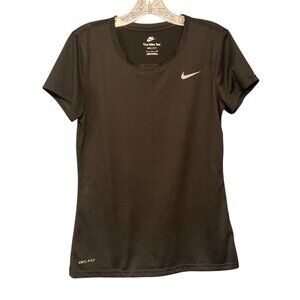 Nike Dri-FIT Womens Black Short-Sleeve Performance T-Shirt Size S
